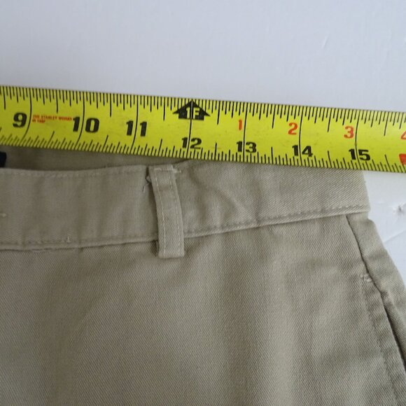 Dockers Tan Khaki Pants Boys Size 20 Regular School Uniform Flat Front FLAW - Picture 8 of 12